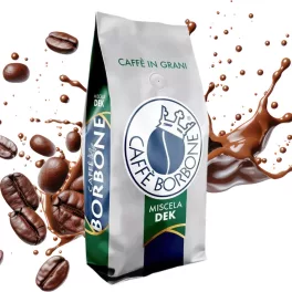   1 kg Caffé Borbone miscela DEK amestec de boabe de cafea decafeinizată