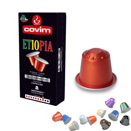 1 capsulă de aluminiu Covim Etiopia compatibilă cu Nespresso