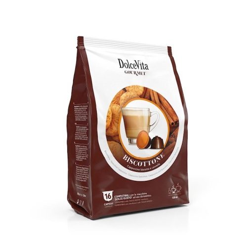 16 bucăți capsule Dolce Vita Biscottone Dolce Gusto compatibile