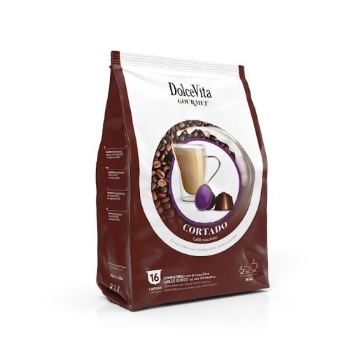 16 bucăți capsule Dolce Vita Cortado Dolce Gusto compatibile