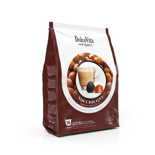 16 bucăți capsule Dolce Vita Nocciolone Dolce Gusto compatibile