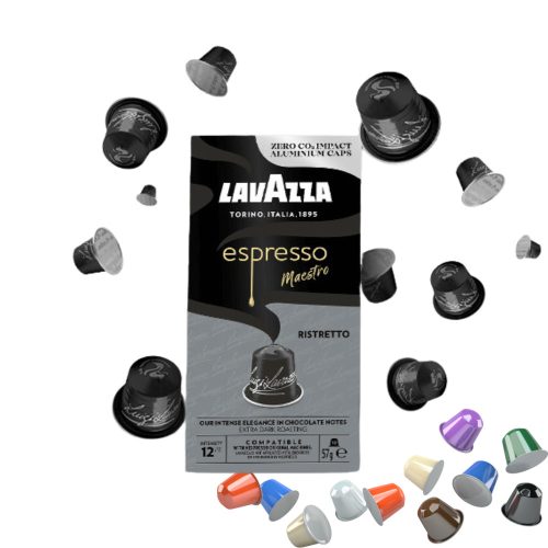 10 buc. Caffè Lavazza Espresso Maestro Ristretto capsulă de cafea compatibilă cu Nespresso