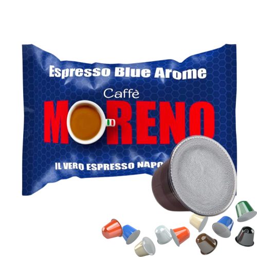 1 buc. Caffè Moreno Espresso Blue Aroma capsulă de cafea compatibilă cu Nespresso