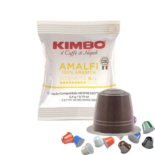 1 buc. Caffè Kimbo Amalfi 100% Arabica capsulă de cafea compatibilă cu Nespresso