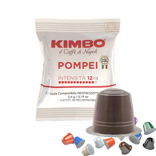 1 buc. Caffè Kimbo Pompei capsulă de cafea compatibilă cu Nespresso