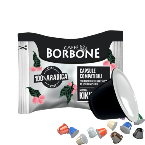 1 bucată capsulă de cafea Caffè Borbone Kikka Respresso 100% Arabica compatibilă cu Nespresso