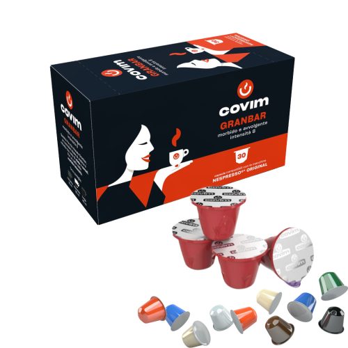 1 buc. Covim Pressó Granbar Dolce e Cremoso capsulă de cafea compatibilă cu Nespresso