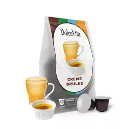   10 bucăți capsule Dolce Vita Creme Brulee Nespresso compatibile