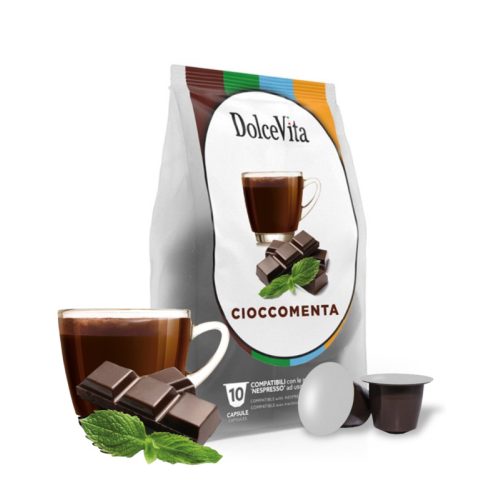 10 bucăți capsule Dolce Vita Cioccomenta Nespresso compatibile