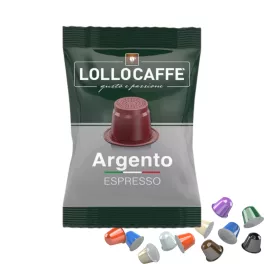   1 capsulă de cafea LolloCaffé Argento compatibilă cu Nespresso