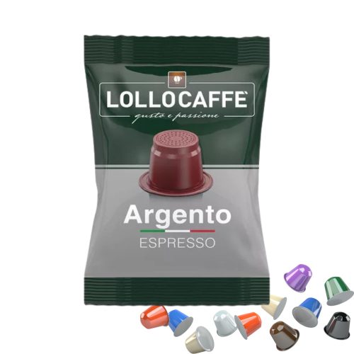 1 capsulă de cafea LolloCaffé Argento compatibilă cu Nespresso