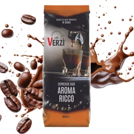   1 kg Caffé VERZI Espresso Bar AROMA RICCO amestec de boabe de cafea