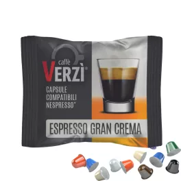   1 buc. Caffè Verzì ESPRESSO GRAN CREMA capsulă de cafea compatibilă cu Nespresso