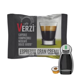   1 buc. Caffè Verzì Espresso Gran Crema capsulă de cafea compatibilă cu Dolce Gusto