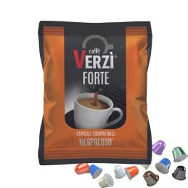   1 buc. Caffè Verzì FORTE capsulă de cafea compatibilă cu Nespresso