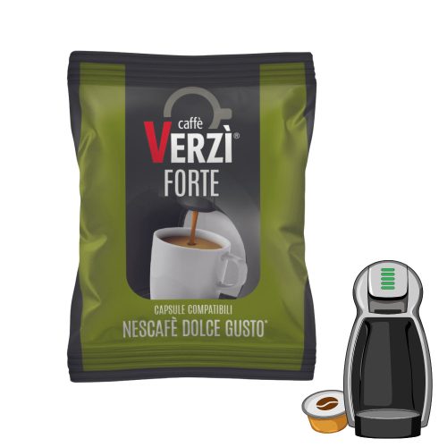 1 buc. Caffè Verzì FORTE capsulă de cafea compatibilă cu Dolce Gusto