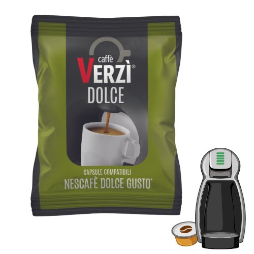 1 buc. Caffè Verzì DOLCE capsulă de cafea compatibilă cu Dolce Gusto