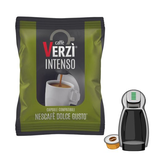 1 buc. Caffè Verzì INTENSO capsulă de cafea compatibilă cu Dolce Gusto