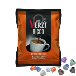   1 buc. Caffè Verzì RICCO capsulă de cafea compatibilă cu Nespresso