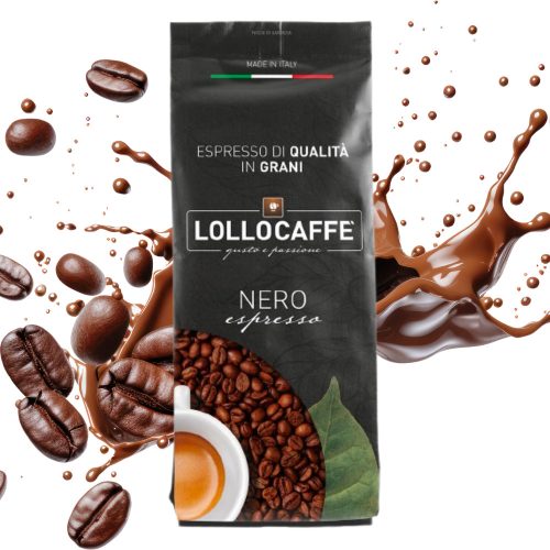 1 kg LolloCaffé nero espresso amestec de boabe de cafea