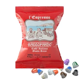  1 buc. l’Espresso Gattopardo Caffè Italiano Gusto Ricco capsulă de cafea compatibilă cu Nespresso