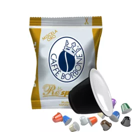   1 buc. Caffè Borbone Miscela Oro Respresso capsulă de cafea compatibilă cu Nespresso
