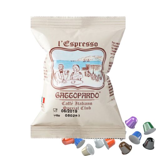 1 buc. l’Espresso Gattopardo Caffè Italiano Special Club capsulă de cafea compatibilă cu Nespresso