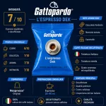 1 buc. Caffè Gattopardo Dek capsulă de cafea decafeinizată compatibilă cu Nespresso
