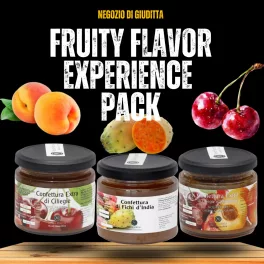 Pachet experiență fructată gemuri italiene cireșe caise smochine cactus
