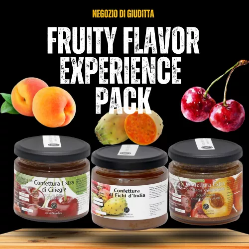 Pachet experiență fructată gemuri italiene cireșe caise smochine cactus