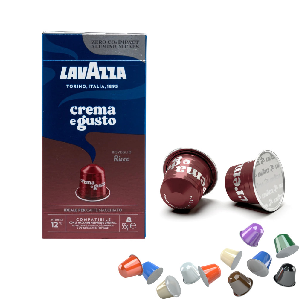 Lavazza 1 capsulă de cafea compatibilă Crema e Gusto Ricco Nespresso